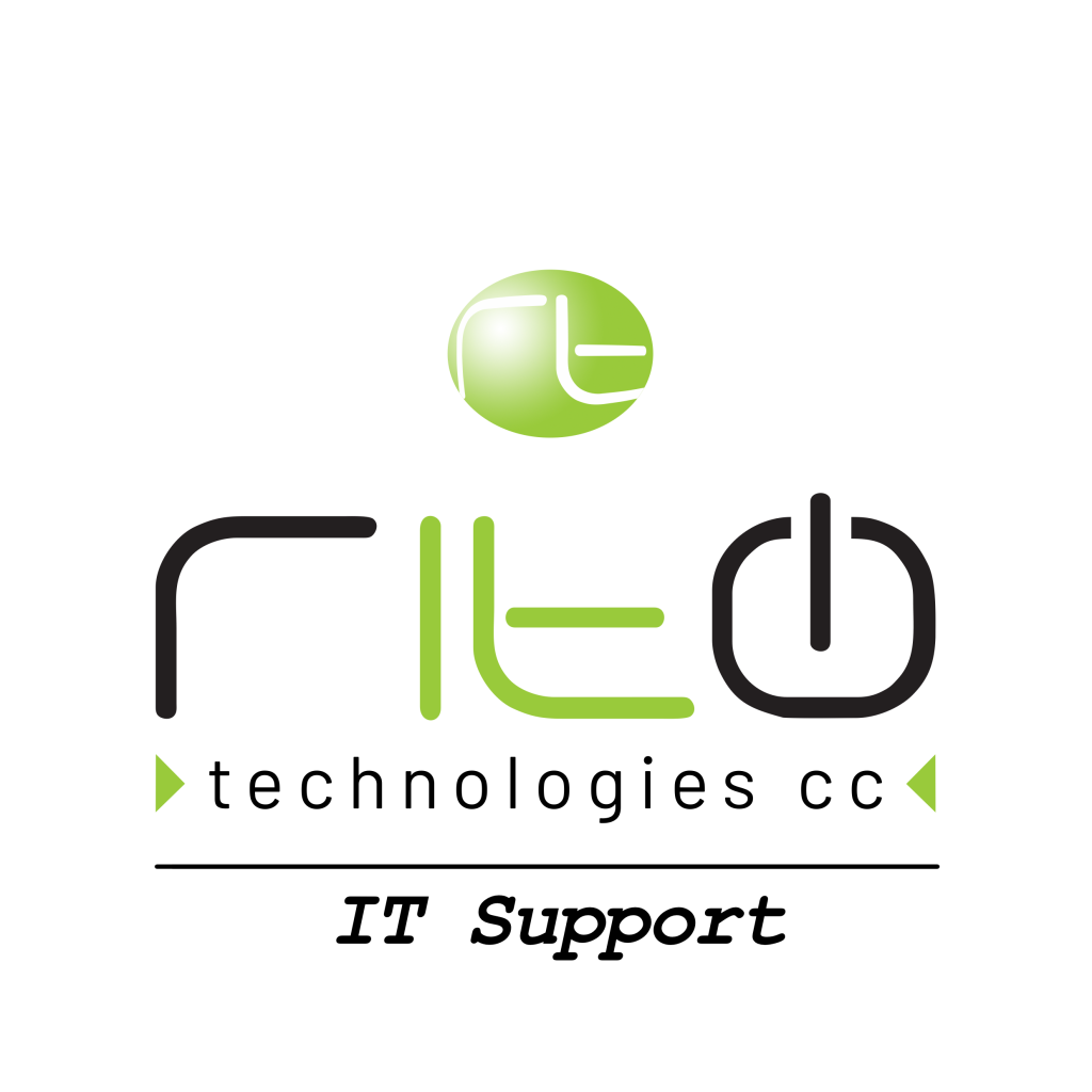 RTeQ Technologies CC Logo: IT Support, green and black design. Modern tech company logo.